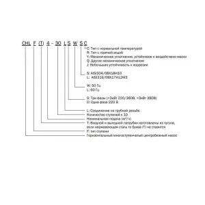 CNP CHL4-30LSWSC насос многоступенчатый горизонтальный (ЦНП) CNP CHL4-30LSWSC насос многоступенчатый горизонтальный (ЦНП)